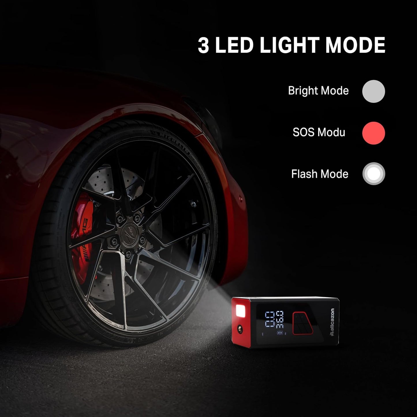 Tire inflator Portable Air Compressor, 150PSI Portable inflator for Car, Air Pump for Car Tires with Tire Pressure Gauge Tools, Smart Pump Tire inflator, Motorcycle & Bike