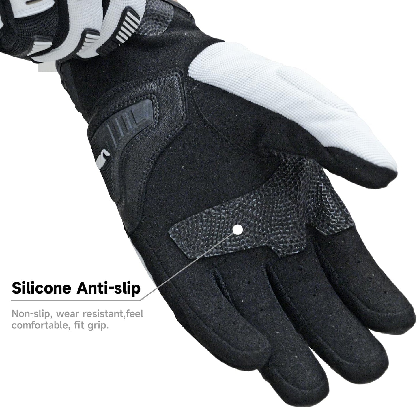 VXW High Protection Motorcycle Gloves for Men - Gel Palm Sliders& Joints Protection Design, High-Speed Sports Gear for MTB/ATV/BMX/Motocross/Racing/Dirt Bike Gear