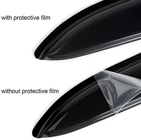 Side Window Wind Deflector,4pcs Outside Mount Tape-On Nice Sun Rain Guards Set,Window Visor fit for 2011-2014 Hyundai Sonata (New Body Style),2011-2016 Hyundai Sonata Hybrid 94261