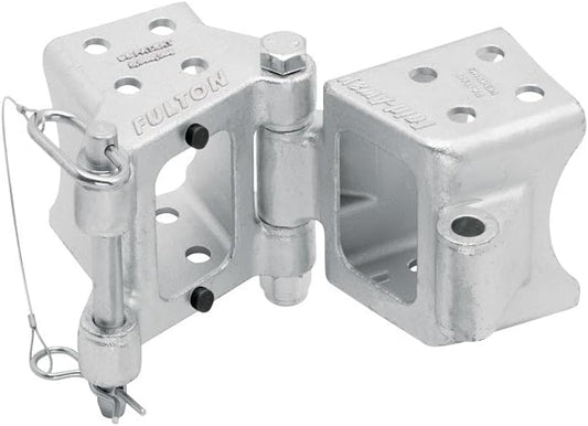 Fulton HDPB350101 Bolt On Folding Trailer Tongue Swing Away Hinge Kit for 2 Inch x 3 Inch Trailer Beams, 9,000 lbs. Capacity, Helps Reduce Trailer Length for Storage