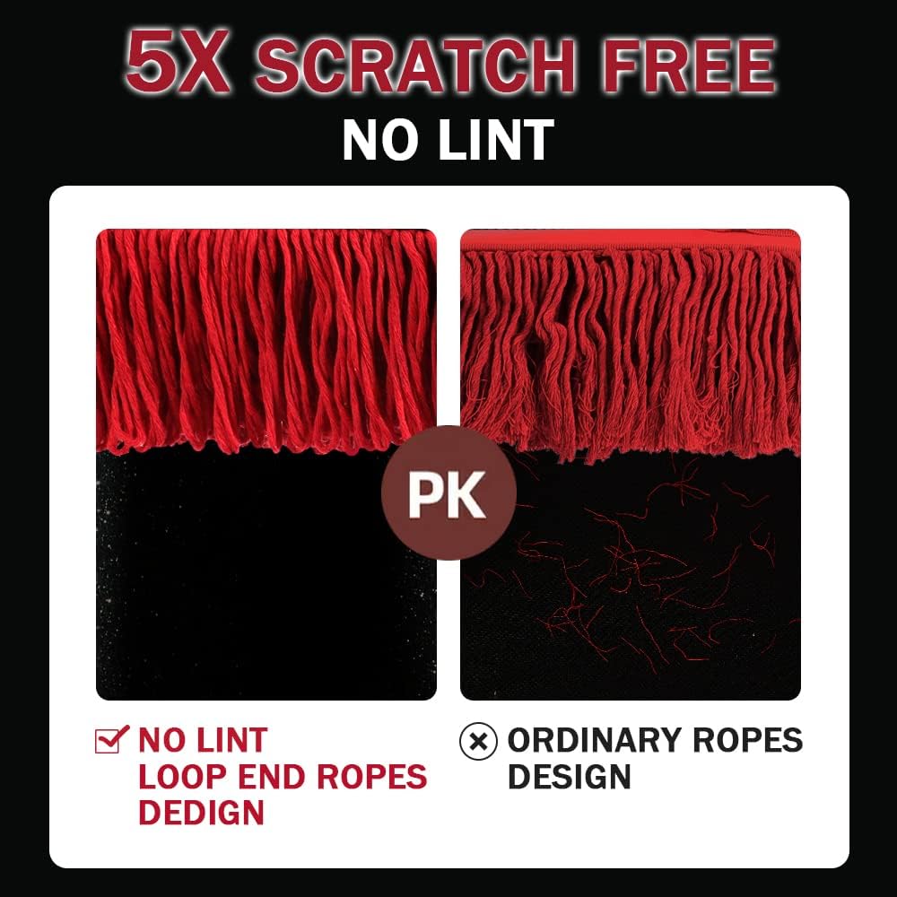 Car Duster Exterior Scratch Free,Car Dust Brush with Extendable Telescoping Handle to Remove Dust Pollen,Duster for Car,Truck,RV and Motorcycle,Large Auto Mop Duster Head, Wax Cotton Hair