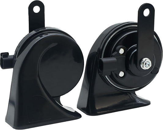 Car Horn Kit for Ford Chevrolet Tesla Jeep Ram GMC,12V Loud Waterproof Auto Horn, High Low Dual Tone 126Decibel, Replacement for Ford (1 Connector)