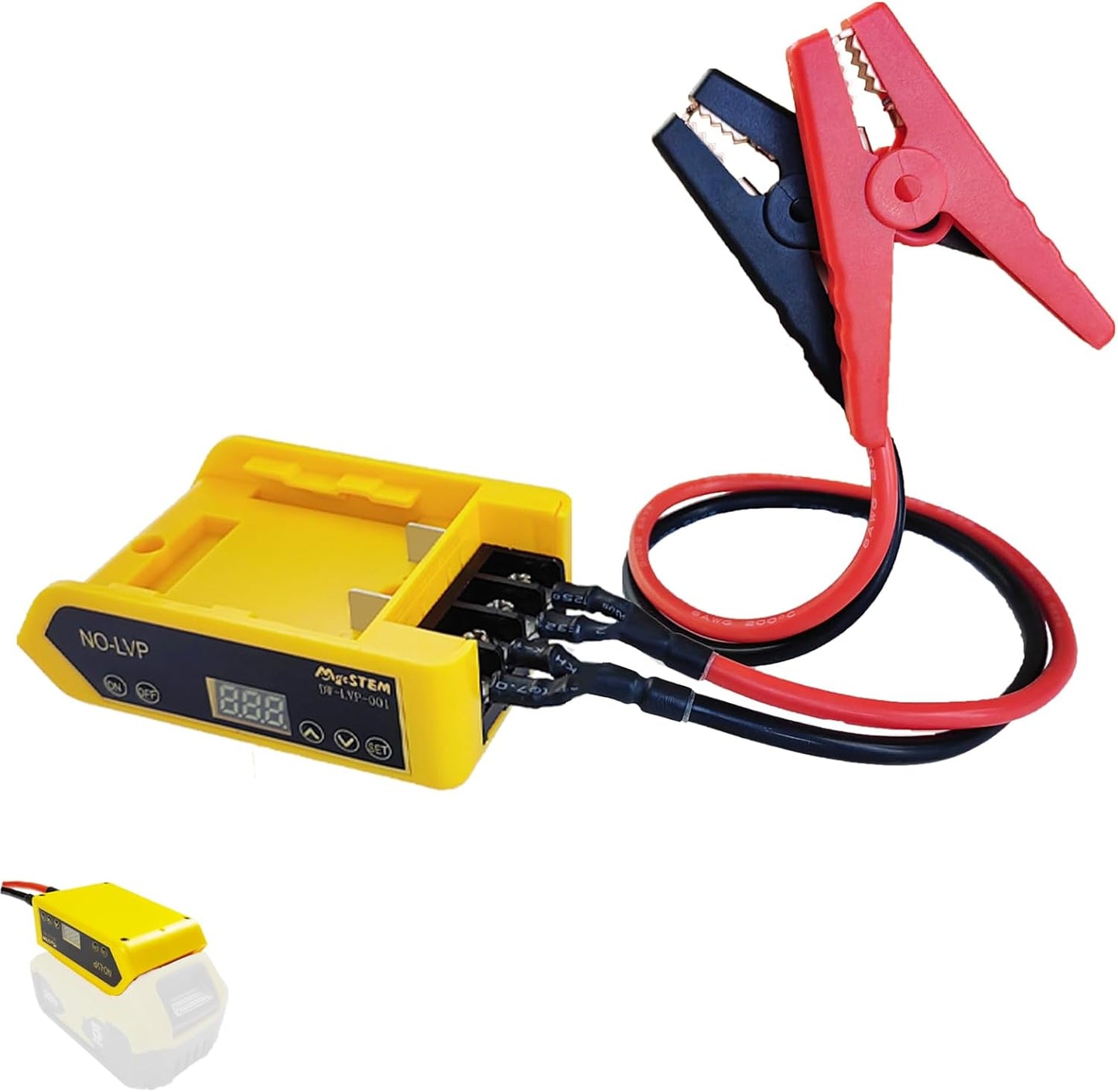 Battery Jumper Cables Compatible with De.Walt Battery Jumper Cables, Automotive Booster Cable for Car Jump Starting Using Tool 8AWG 2.02FT