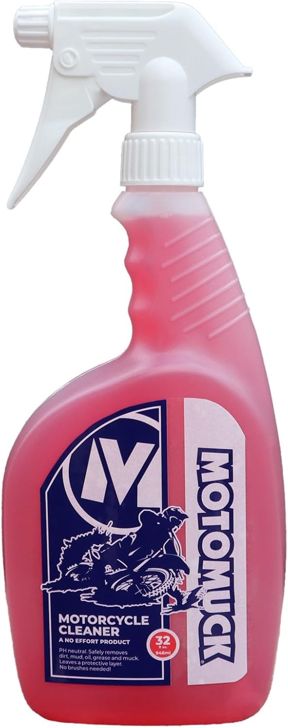 Motomuck-PH Neutral Nano Tech Motorcycle cleaner - Bike Cleaner - Safe On All Surfaces and All Types of Motorcycle- (32 oz Bottle)