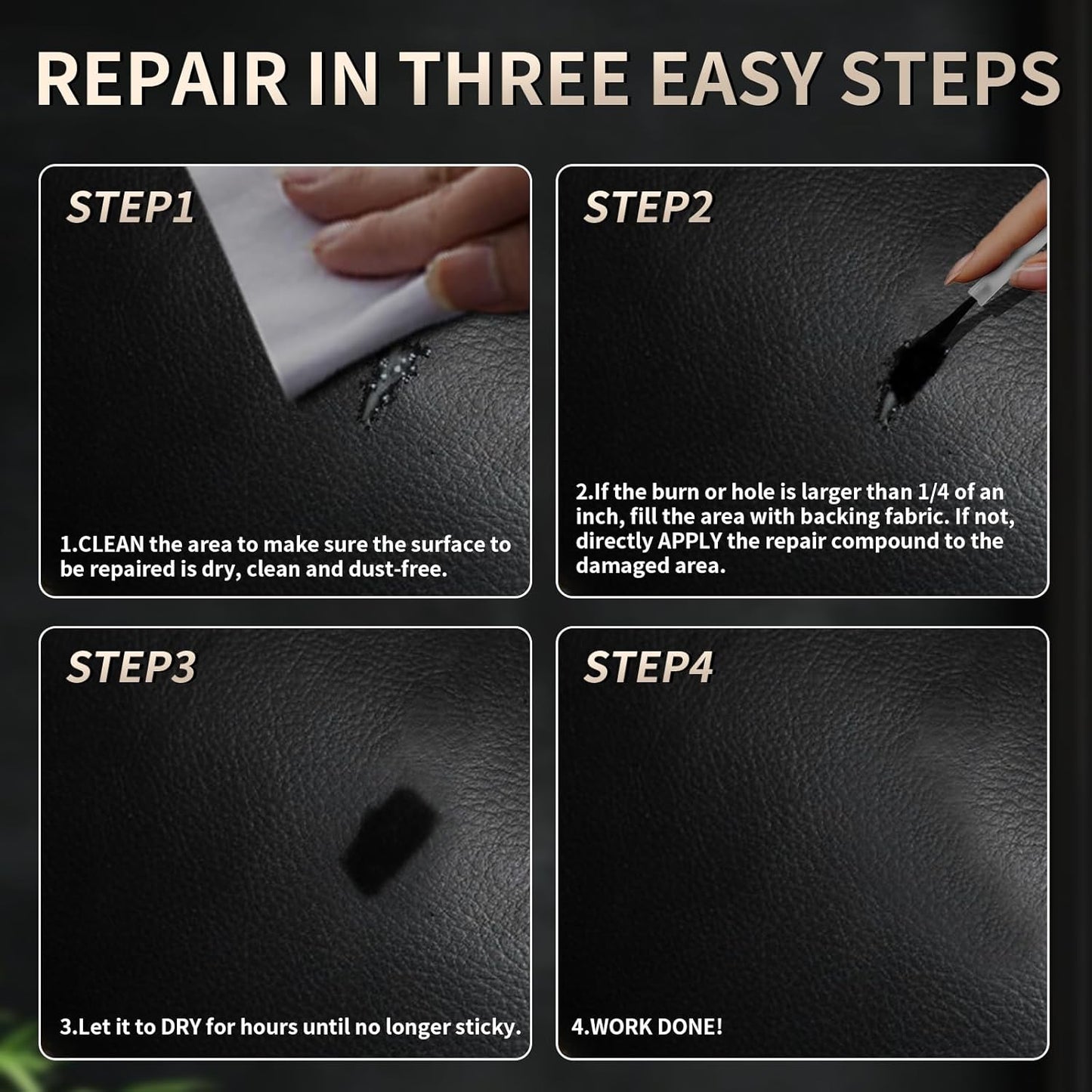 Advanced Leather Repair Gel, 2025 New Leather Repair Coloured Cream Gel, Upgrade Professional Leather Repair Kit for Car Seat Vinyl Repair Kit, Multifunctional Couch and Jacket Repair Kit (Dark Red)