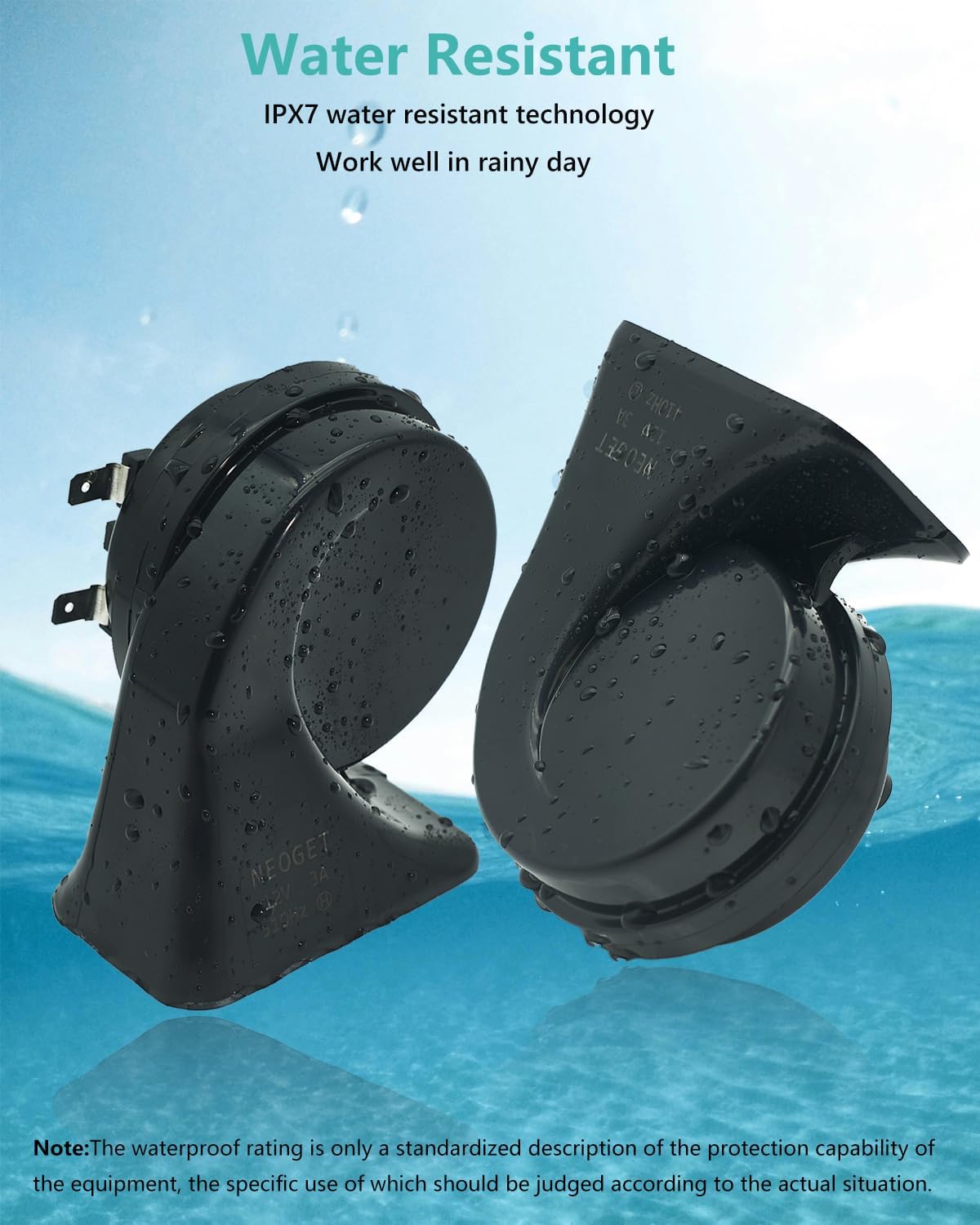 Car Horn Kit for Audi/Volkswagen, 12V Loud Waterproof Auto Horn, High Low Dual Tone 126 Decibel, Replacement for Audi/VW