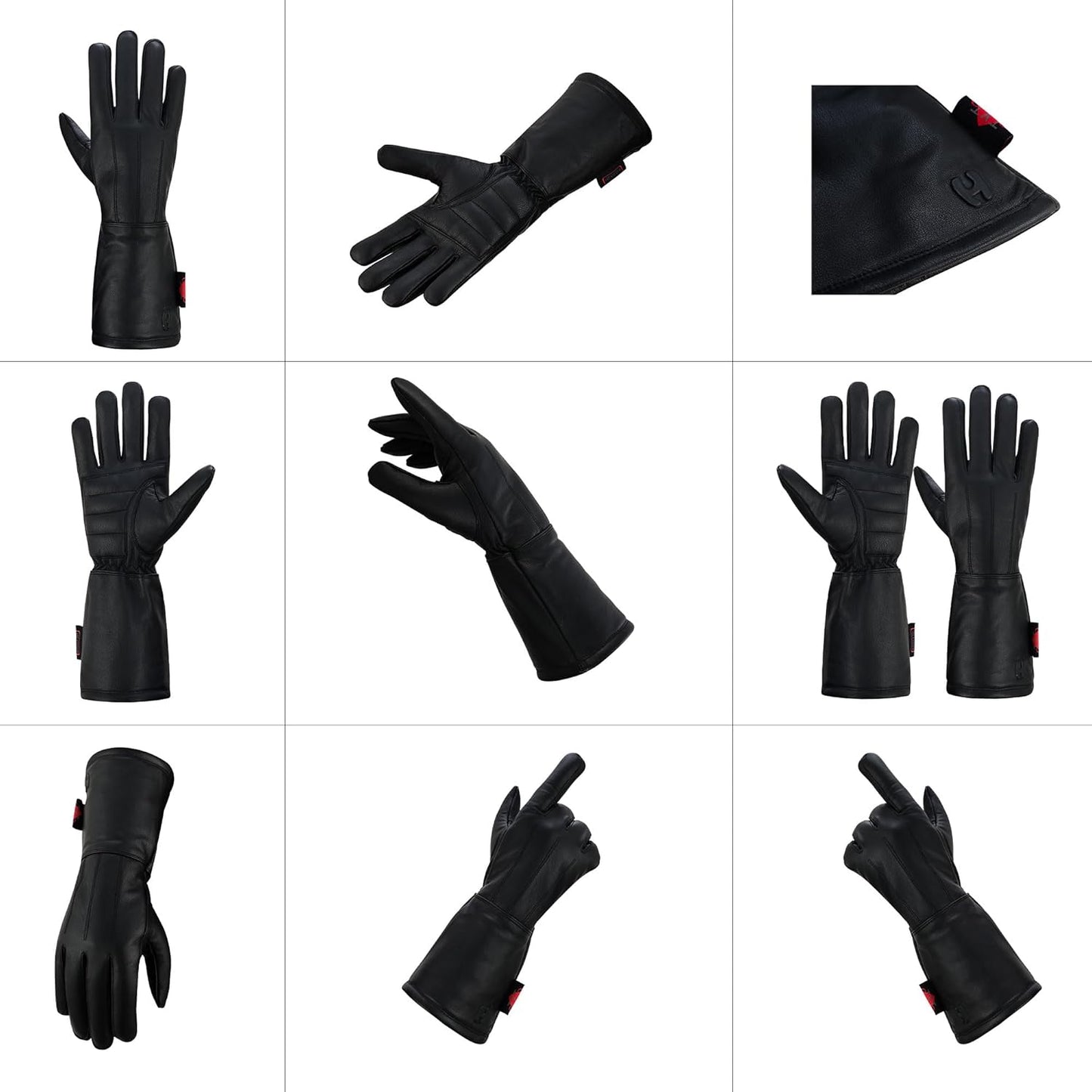 Hugger Women’s Classic Motorcycle Glove Seasonal Wind Stopper Lined Gauntlet