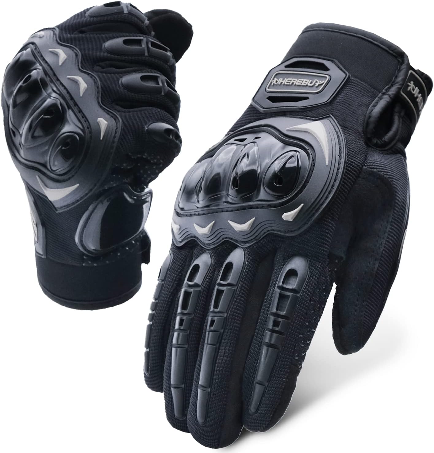 Motorcycle Gloves Touch Screen Full Finger Riding Gloves Knuckle Protection for Men and Women for Dirt Riding, Road Racing, Cycling, Climbing Work Outdoor Sports