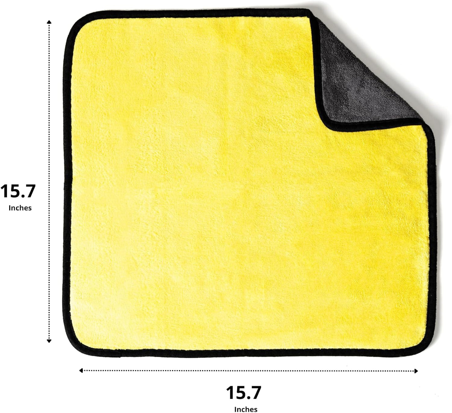 Microfiber Towels for Cars - 15.7" x 15.7" inches, Highly Absorbent Professional Grade Drying Towel Set for Superior Cleaning and Drying Performance - Car Drying & Kitchen Towel - Pack of 3