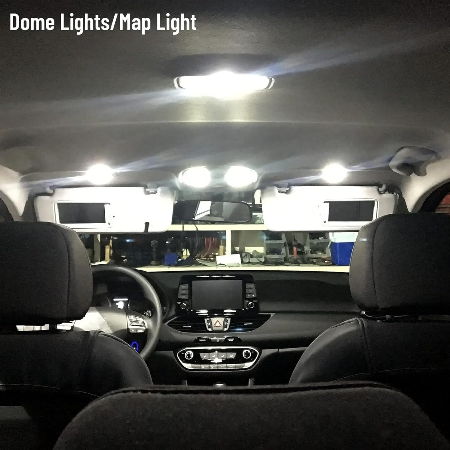 8 Piece CooL White LED Interior Lights Kit for Toyota RAV4 2016 2017 2018 2019 2020 2021 Super Bright 6000K Interior LED Lights Bulbs Package + Install Tool