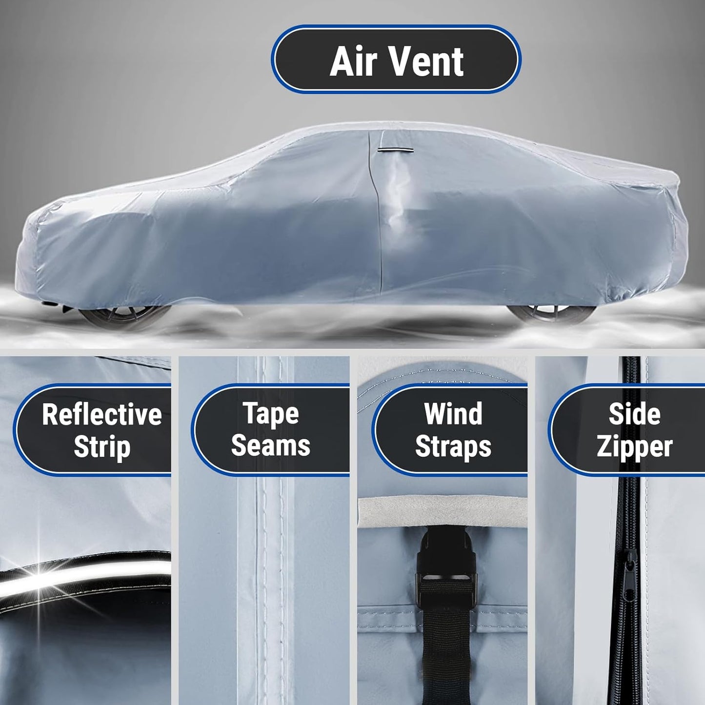 iCarCover Premium Car Cover for 1949-1952 Chevy Styleline Special Heavy Duty Waterproof All-Weather Automobiles Custom Fit Indoor Outdoor UV Snow Protection Covers with Straps and Bag