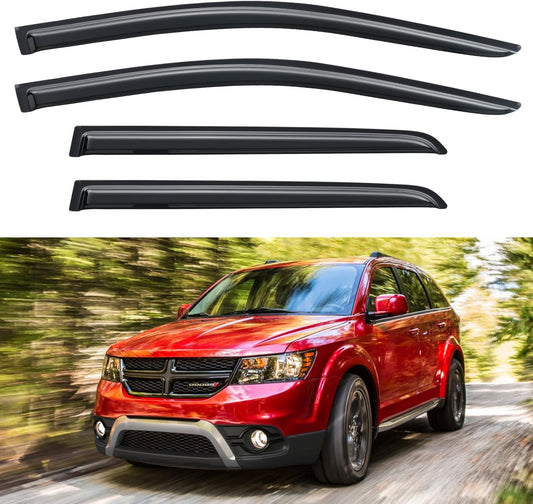 Window Visors Rain Guards Shield for 2009-2020 Dodge Journey, Window Vent Wind Deflectors Visors Shades for 09-20 Dodge Journey