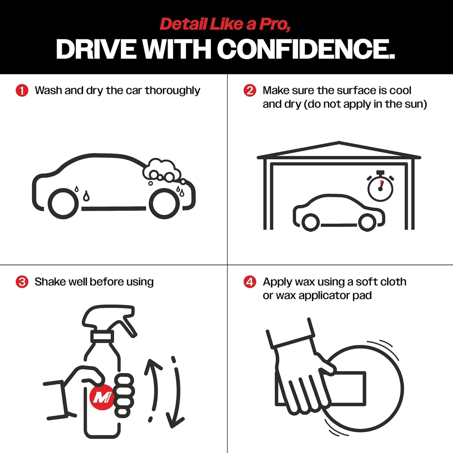 Malco Nano Care Banana Creme Wax - Deep Gloss Shine and Long-Lasting UV Protection/For Automotive, Marine and Industrial Finishes / 1 Gallon (197701)