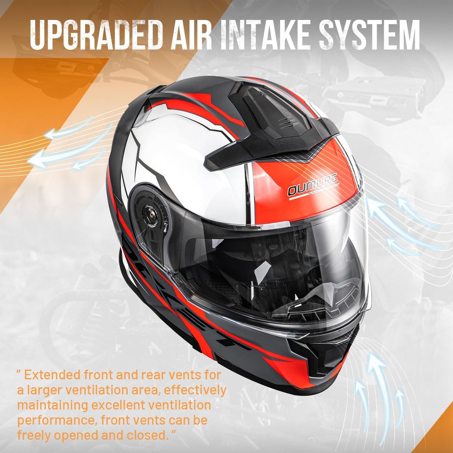 Modular Motorcycle Helmets Full Face Flip up Street Bike Motorcycle Helmet for Unisex Adult Model 912