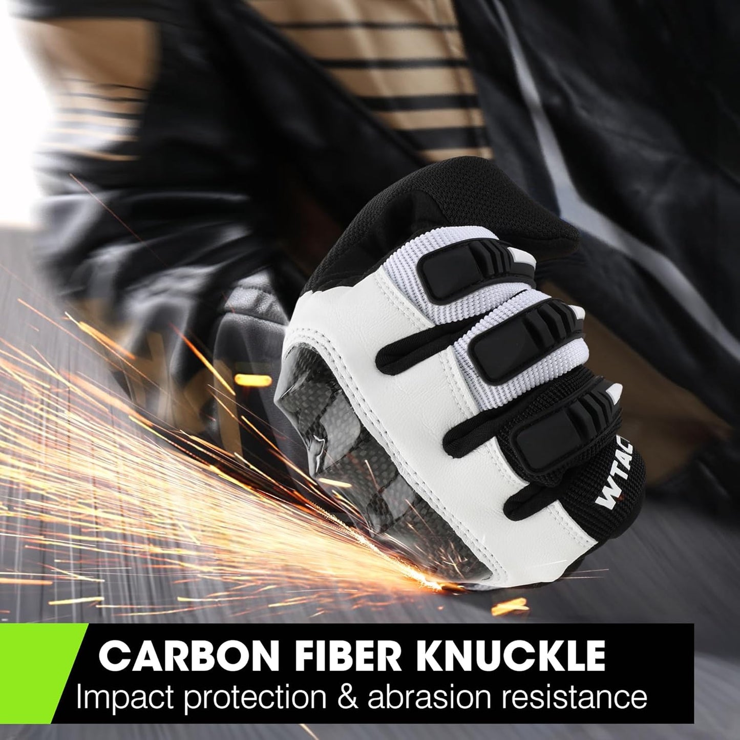 WTACTFUL Lightweight Motorcycle Gloves for Men, Touchscreen Summer Breathable Gloves for Motocross Casual Riding