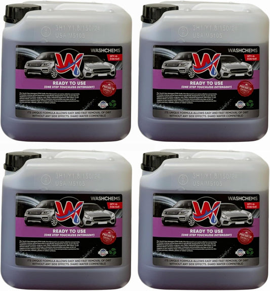 Foam Cannon Ready to Use - Touchless Car Wash Shampoo (1 Gallon, 128 oz) – No Mixing Ratio Required - Commercial Grade Auto Cleaner – Great for Cars, Trucks, Motorcycles, Mopeds, ATVs - Wash Chems (4)
