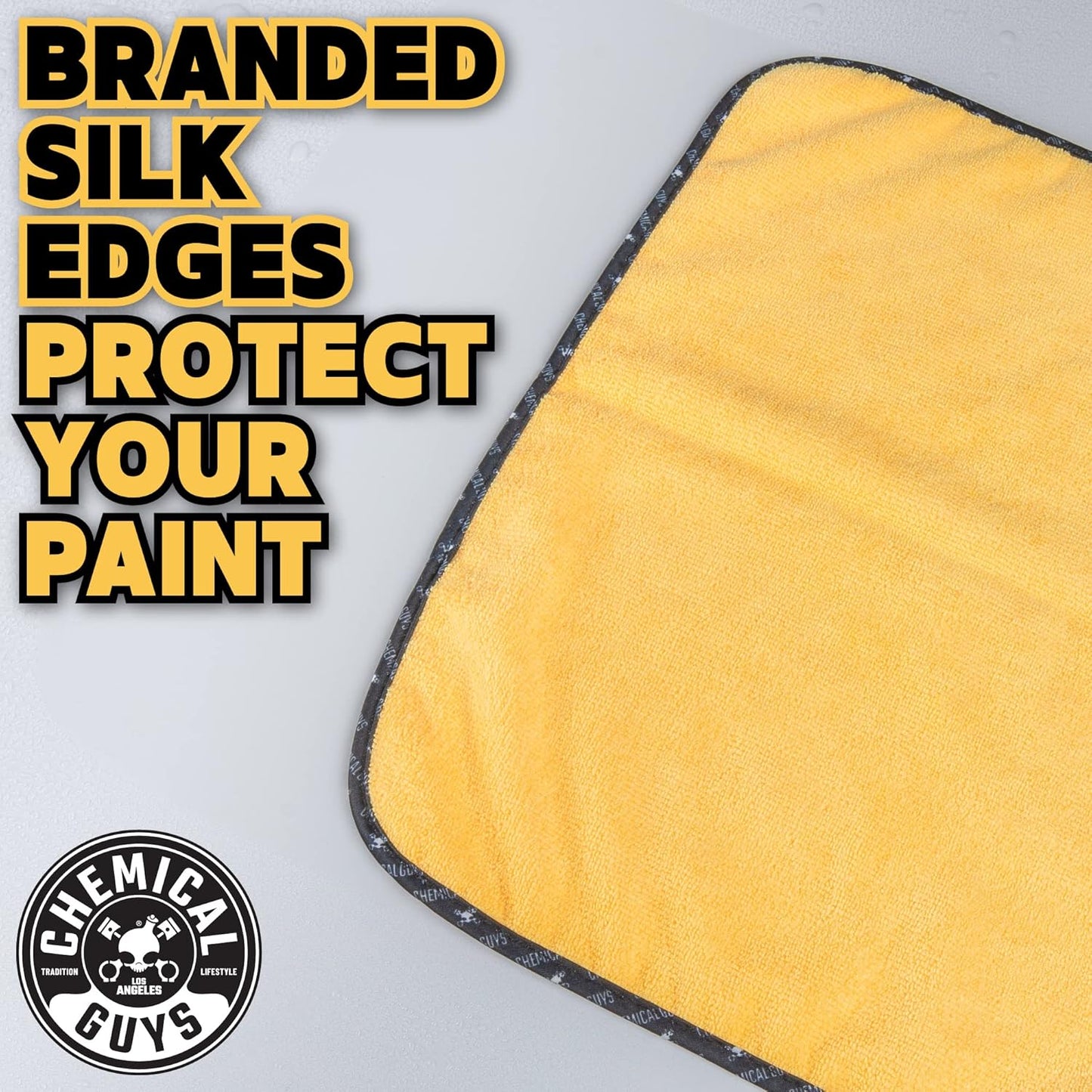 Chemical Guys ‎MIC_507_03 Automotive Microfiber Drying Chamois, Gold, 3 Pack, 24" x 16"