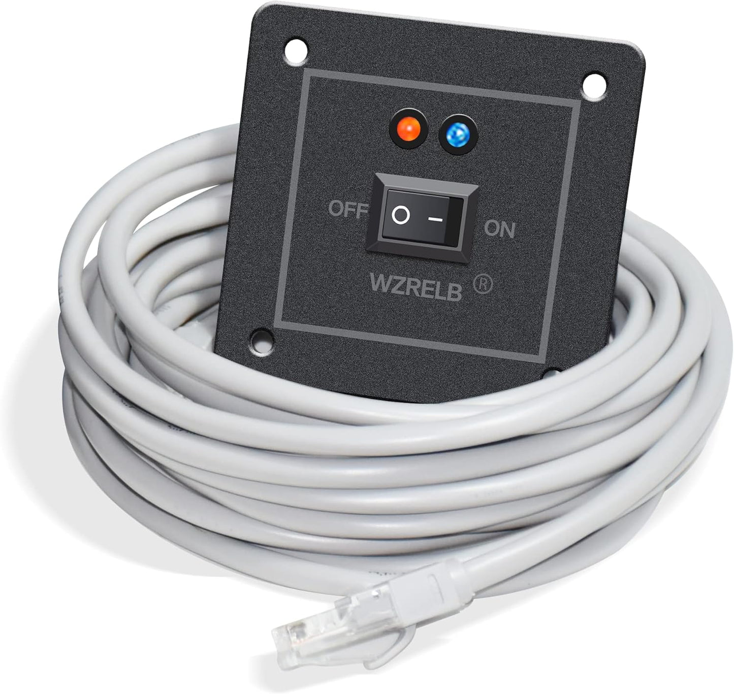 WZRELB Pure Sine Wave Power Inverter 3000W 24VDC to 120VAC 6000W Peak Dual AC Outlets 2× 2.4A USB Port &Hardwire Terminal with 16ft Remote Conrtol Off-Grid Solar Converter RV Trucks (VC300024U5WD-1)