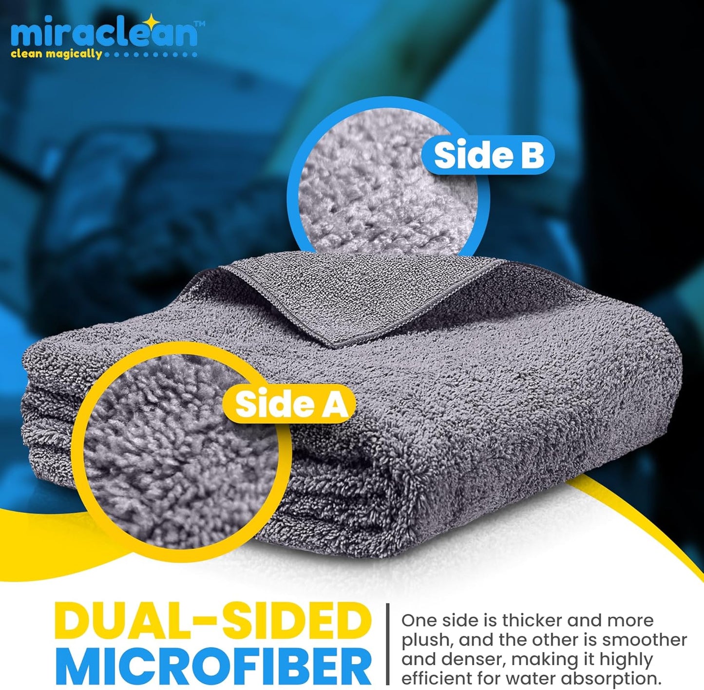 Car Drying Towels Extra Large Super Absorbent 65 x 23 Inch Microfiber Car Drying Towel Streak-Free Lint-Free Absorbent Car Wash Towels for Quick Drying Cars, Boats and Large Surfaces