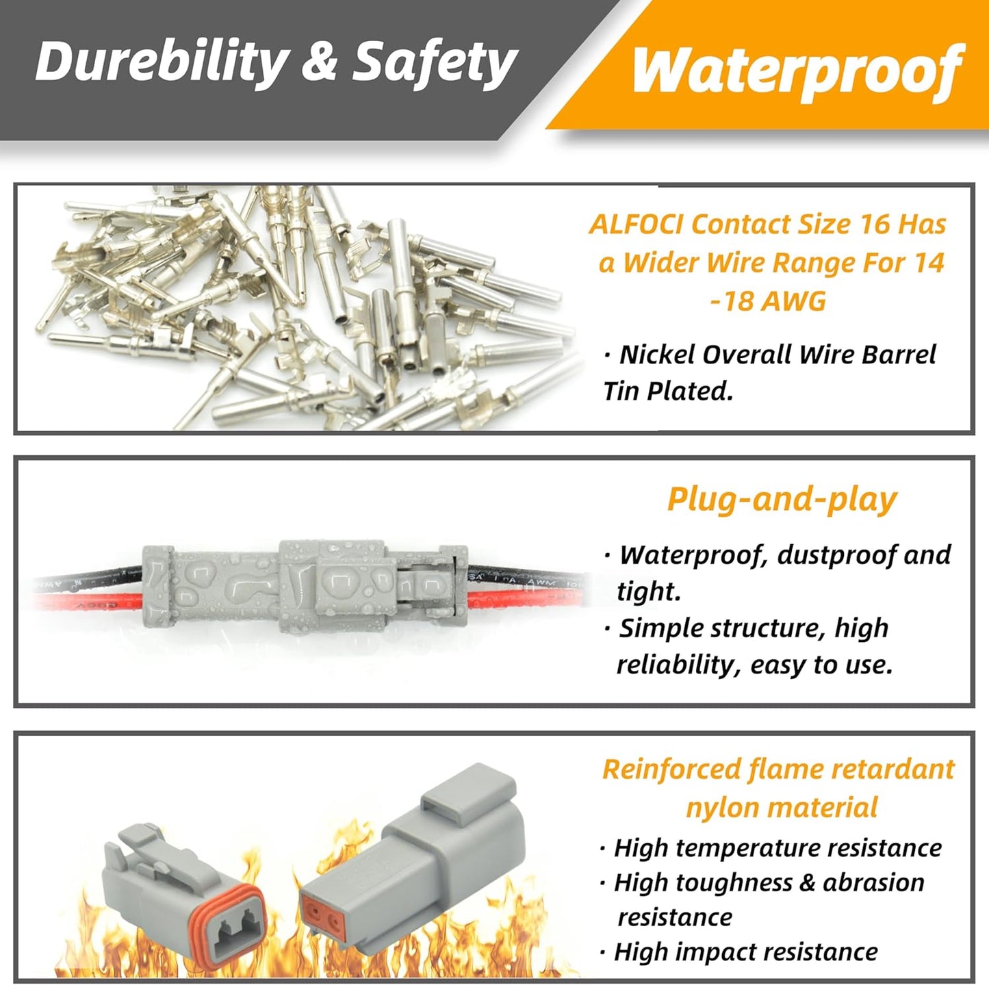 DT Kit for Car Motorcycle Boat (2PIN-8SET)