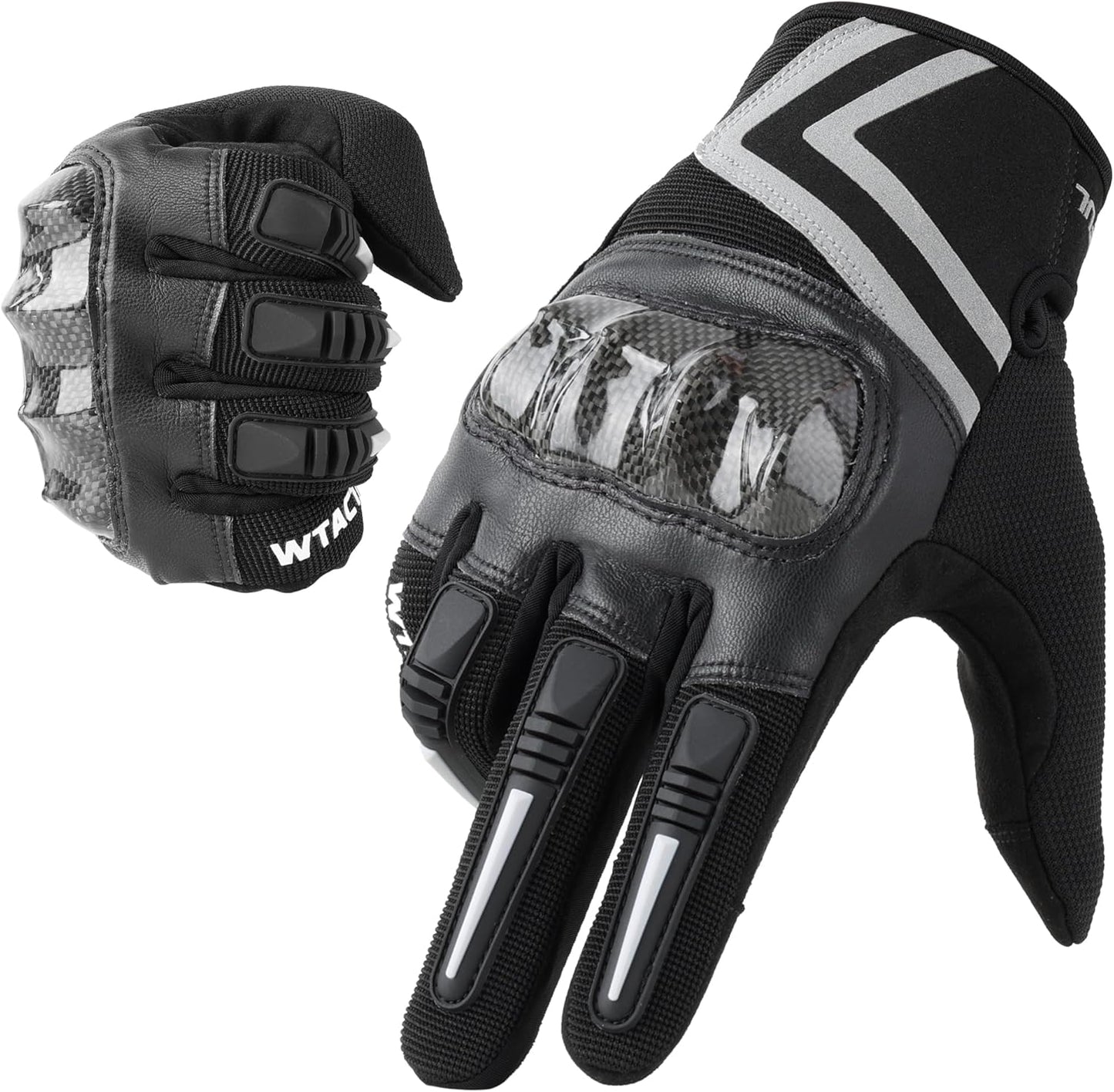 WTACTFUL Lightweight Motorcycle Gloves for Men, Touchscreen Summer Breathable Gloves for Motocross Casual Riding