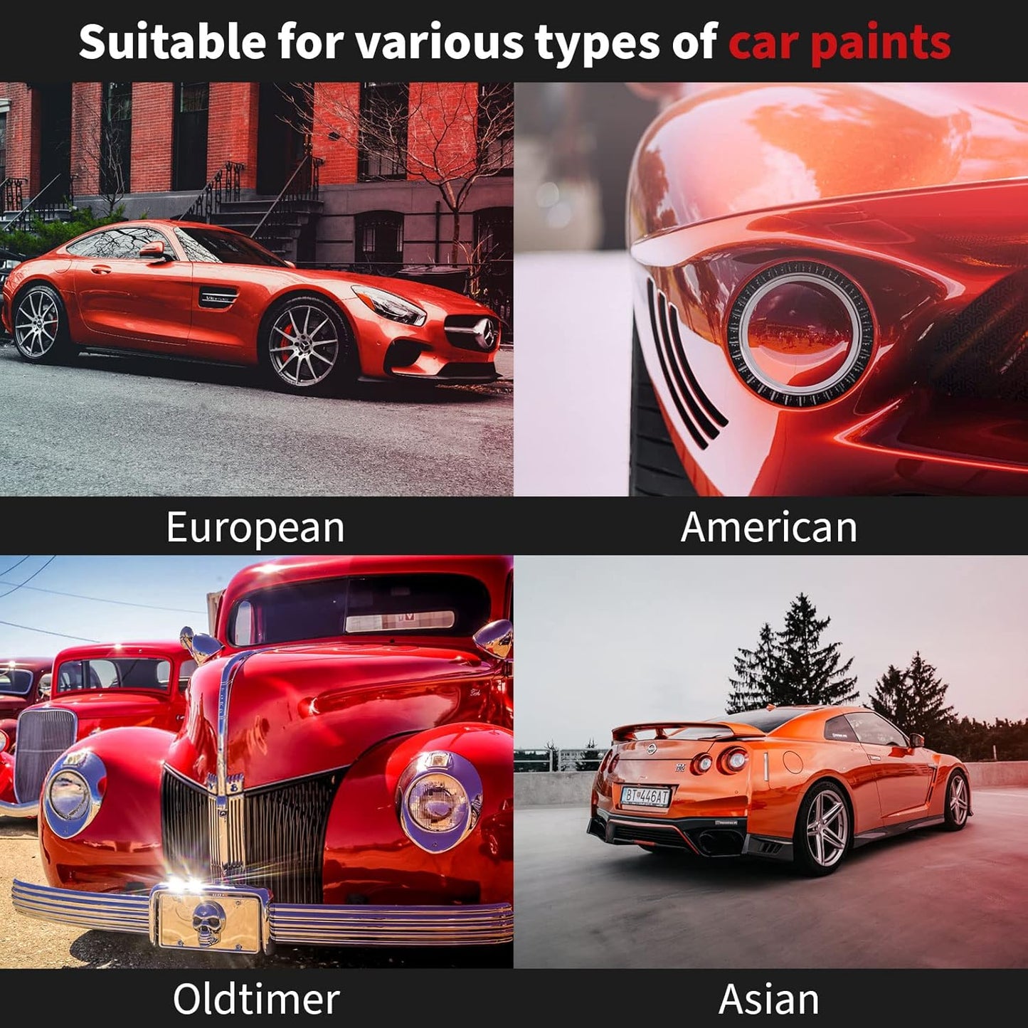 menzerna 3.5 Inch 2X Premium Polishing Pads Heavy Cut for Scratch Repair I Body Repair and Detailing Pads with Safety Edge & Velcro Attachment I Washable & Long Lasting