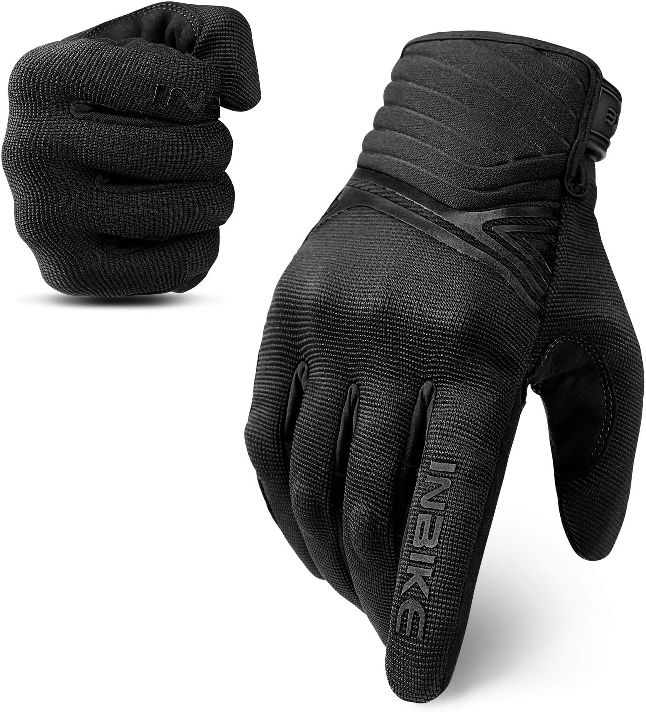 INBIKE Breathable Mesh Motorcycle Gloves Touchscreen with TPR Palm Pad Hard Knuckles