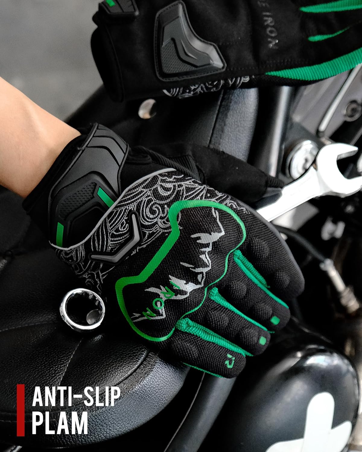 BORLENI Motorcycle Gloves Motorbike Glove for Men Women Full Finger Knuckle Protection Touch Screen Cycling ATV Hiking Riding