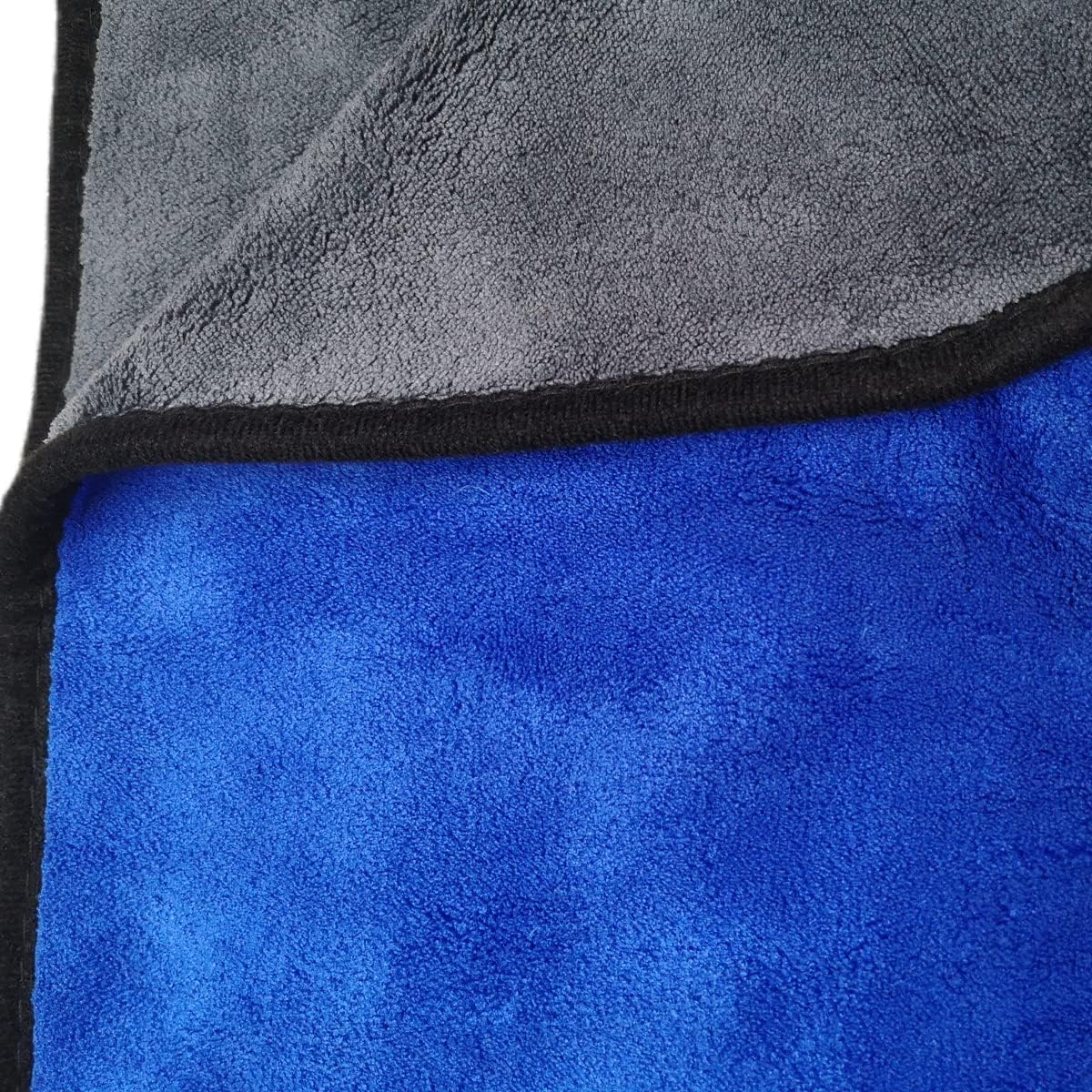Large Microfiber Drying Towel for Car, Great Thick Soft Plush Towels, 36 x 24inches 800GSM Thickness, Quality, Washable, Absorbency No Scratch Lint Free Drying Towel (36 x 24inches,Grey-Blue,1pack)