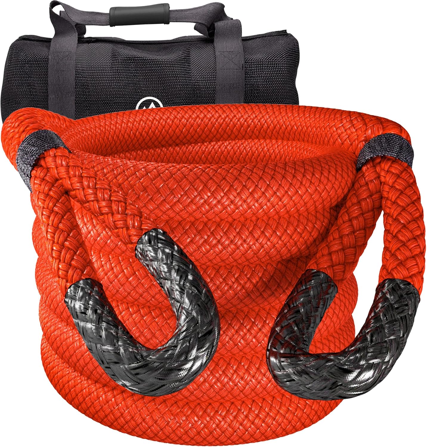 MiolleGear Kinetic Recovery Ropes (Firecracker RED, 2" x30') Super Heavy Duty for Tractor and Semi Truck